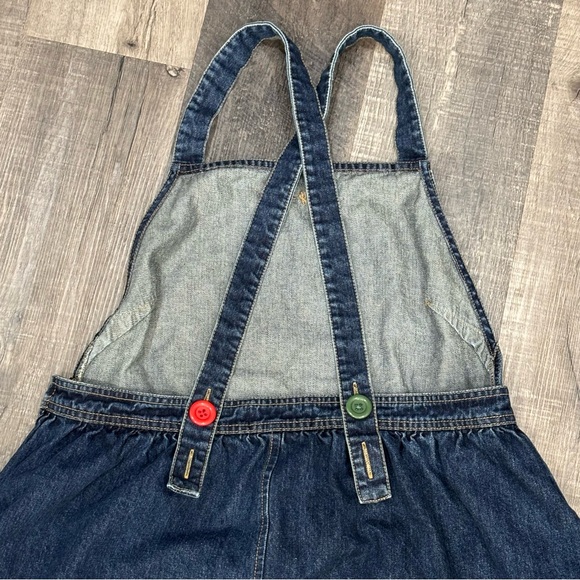 Teddy Fresh Denim Overall Dress, Colorful Buttons, Size XL, GUC - Picture 4 of 8